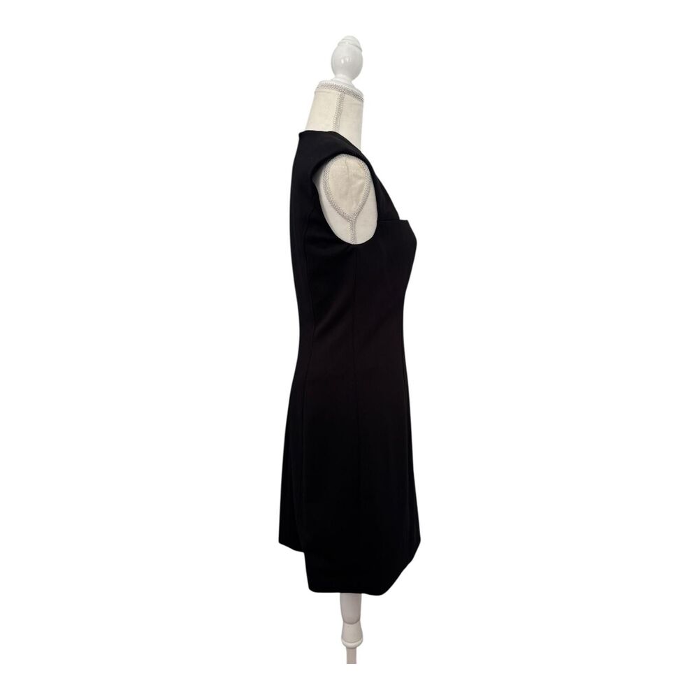 Deity New York Dress Women's 4 Black Sleeveless Sheath Cut Out Front - Picture 3 of 10
